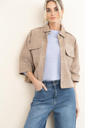 Alter Ego |  Suede blouse/jacket Nala | camel 