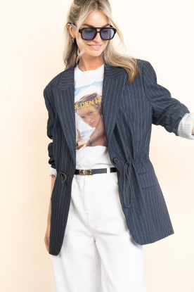 Aaiko |  Pinstripe blazer Brynn | dark blue 