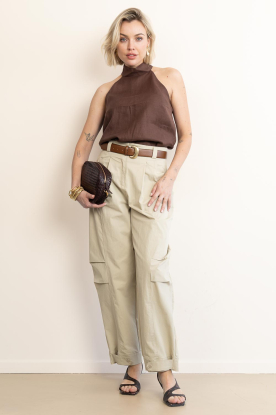 Aaiko | Cargo broek Steffi | groen 