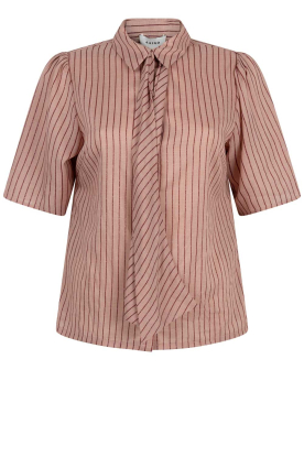 Aaiko |  Striped blouse with lurex Veronne | pink 