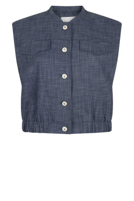 Aaiko |  Denim waistcoat Olivia | blue 