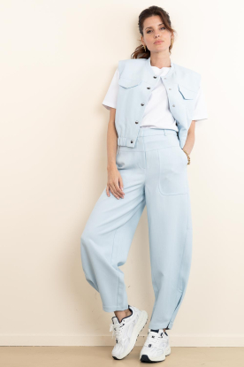 Aaiko | Barrel pantalon Harper | blauw 