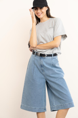 Aaiko | Denim bermuda short Inaya | blauw 