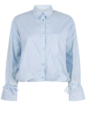Aaiko |  Blouse with elastic waistband Mikkie | blue 