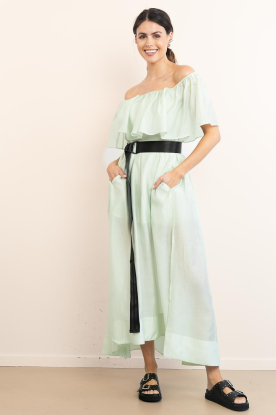 Copenhagen Muse |  Off-shoulder maxi dress Molly | light green 