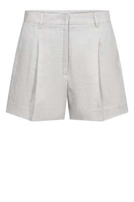 Copenhagen Muse |  Linen bermuda short Natalie | grey blue 