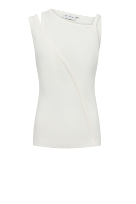 Copenhagen Muse | Stretch asymmetrische top Siv | naturel 