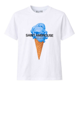 Elite Paris |  T-shirt with print Gelato | white 