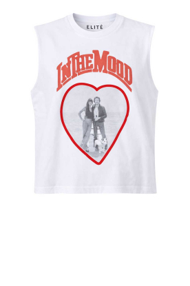 Elite Paris |  T-shirt with print Couple | white 