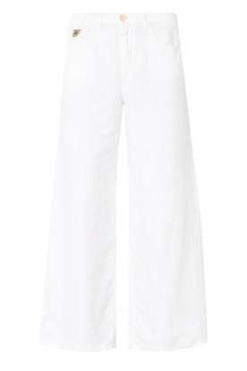 Lois Jeans |  Wide leg linen pants Marlene L32 | white 