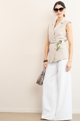 Look Wide leg linen pants Marlene L32