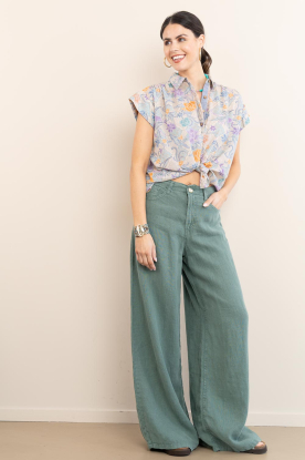 Look Wide leg linen pants Marlene L32