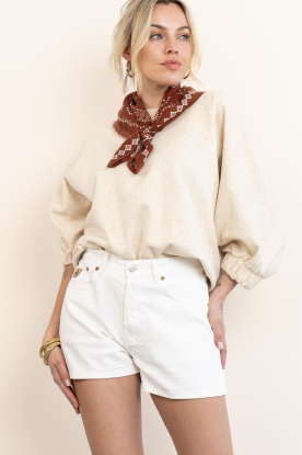 Lois Jeans |  Denim short Sandra | white 