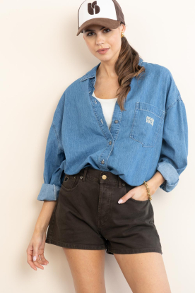 Lois Jeans |  Denim short Sandra | dark brown 