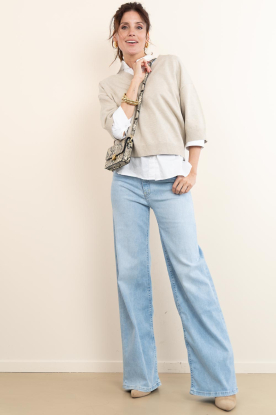 Lois Jeans |  High waist straight jeans Palazzo L34 | blue 