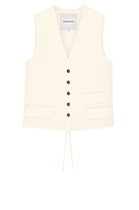 Herskind |  Linen mix waistcoat Samos | natural 