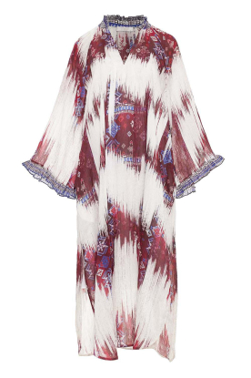 Devotion |  Dress with print Freesia | red 