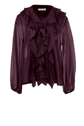 Belle Poque Peplum Tops Voor Vrouwen - Lange Mouw Ronde Hals Ruche Blouse - Elegante Gesmokte Shirts