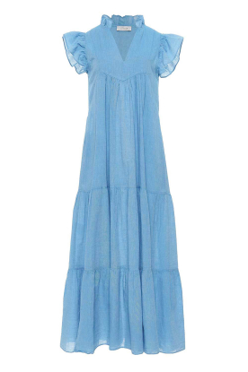 Devotion |  Cotton layered dress Lunaire | blue 