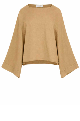 Devotion |  Linen mix top Liora | beige 