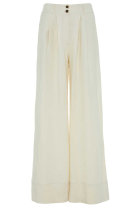 Devotion |  Linen mix trousers Petal | naturel 