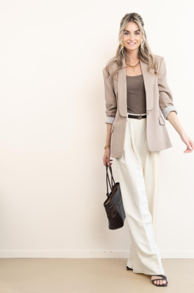 Look Linen mix trousers Petal