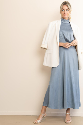 Drykorn |  Satin maxi dress Amabel | blue 