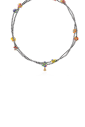 Hipanema |  Handmade necklace with colored beads Rowana | blue 
