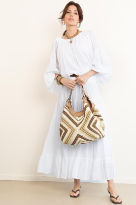 Gianni Chiarini |  Crochet shopper Dua | natural 