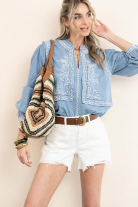 Gianni Chiarini |  Crochet shopper Dua | green 