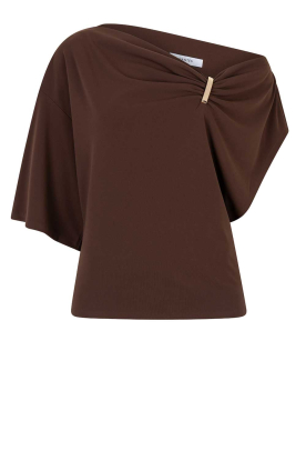 Dante6 | Off-shoulder top Gou | bruin 