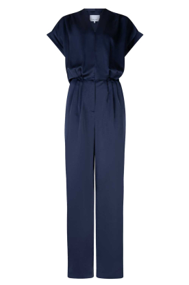 Dante6 |  Satin jumpsuit Dune | dark blue 