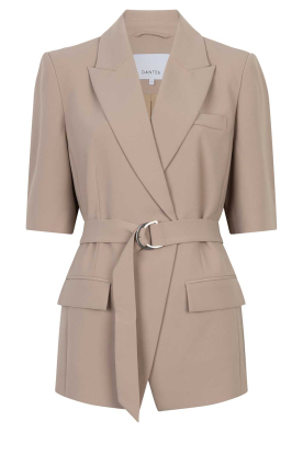 Dante6 |  Blazer with short sleeves Nissa | beige 