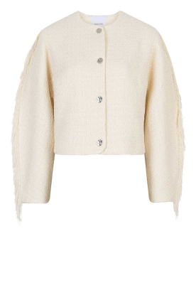 Dante6 |  Bouclé jacket with fringes Vale | natural 