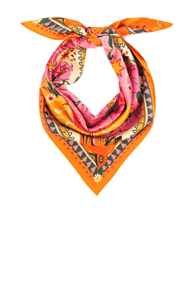 Wild |  Scarf with print Bandidas | pink 