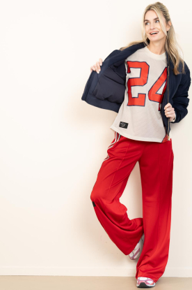 Haute L'Amitié |  Wide leg trackpants Baggy | red 
