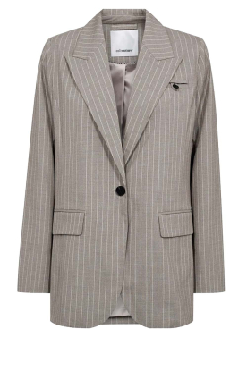 Co'Couture |  Tailored blazer with pinstripes Quin | beige 