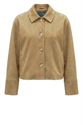 STUDIO AR |  Suede cropped jacket Elaine | green 