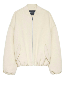 STUDIO AR |  Wool blend bomber jacket Ahti | natural 