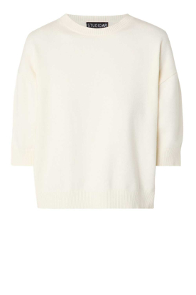 STUDIO AR |  Soft viscose sweater Isidre | natural 
