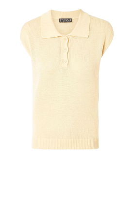 STUDIO AR |  Linen sleeveless top Paloma | yellow 