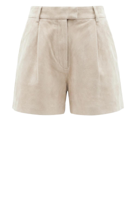 STUDIO AR |  Suede short Sofie | taupe 