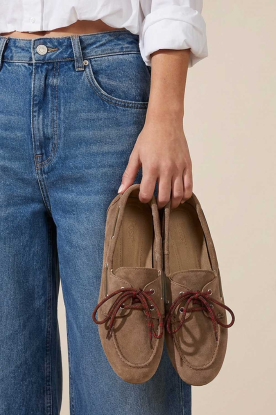 Posa |  Suède loafers brushed Daytona | brown 