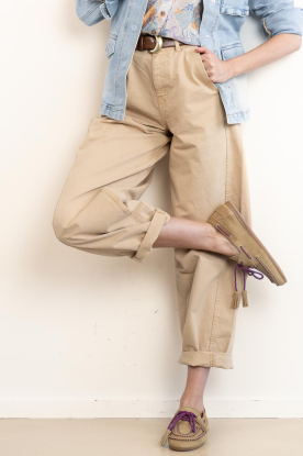 Posa |  Suede loafers Fringe | camel 