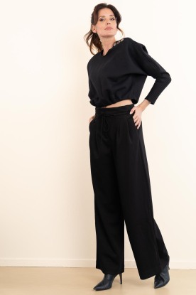Club L'avenir |  Wide leg joggers Lelea | black 