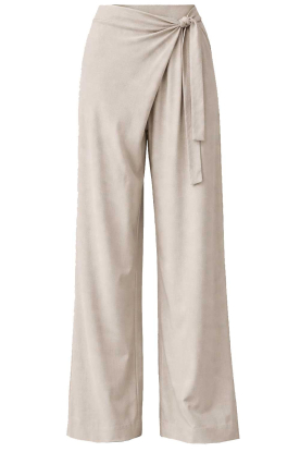 Club L'avenir | Pantalon met knoopdetail Miles | beige 