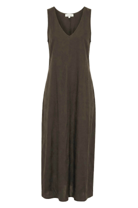 Club L'avenir |  Viscose blend maxi dress Aliza | brown 