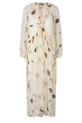 Second Female | Chiffon jurk met print Florala | naturel 