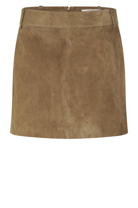 Second Female |  Suede mini skirt Suellen | camel 