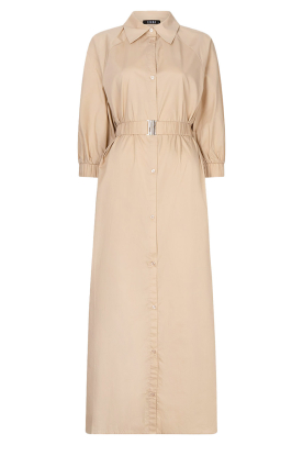 Ibana |  Canvas maxi dress Danique | Beige 